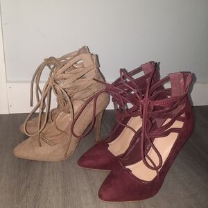 Charlotte Russe Strappy Heels Bundle